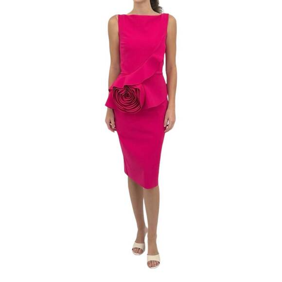 NEW CHIARA BONI morny mix jersey dress in bouganville